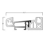 Seuil REH 60RT BILCOCQ - 58.7 x 20 mm - lg 6.03m - REH 60 RT