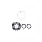 Roue + couronne zf 80 1+2 (d50)