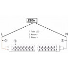 Tube néon led t8 9w 60cm - couleur eclairage : blanc neutre 4000k - 5500k