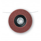 10 disques lamelles lamdisc plat d.125x22,23mm a grain 80 support fibre