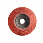 10 disques lamelles lamextra convexe d.125x22,23mm cr grain 60 support fibre