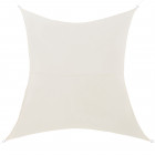 Voile d'ombrage toile de protection polyester polyuréthane quadrilatéral 2x4 m beige 