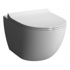 Cuvette de wc suspendue sento compact sans bride - couleur : blanc