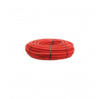 Tube PER pré-gainé TRA Ø 16 x 20 - Couronne de 50 ml - Rouge - 607201050