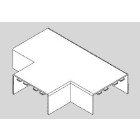 T pour Moulure Electrique PVC 10x30 mm