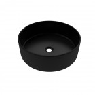 Vasque à poser ronde en céramique - diamètre 36cm - hauteur 12.5cm - roundy dark