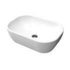 Vasque rectangle blanche en céramique à poser - 46x33x13.5cm - pop crib Aurlane - VAS047