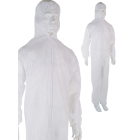 Combinaison polypropylène à capuche fermeture glissière SINGER - Blanc Taille L - PLYCBC03