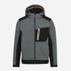 Veste DIADORA Softshell carbon tech - Déperlante - Gris clair - Taille M - 702.175946