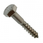 Boite de 100 vis à bois acton tête hexa - inox a2 - din 57 - ø8 x 50 mm - 623048x50