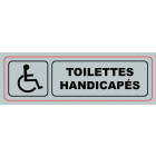 Plaque VISO - Toilettes Handicapés - 170 x 50 mm - S34