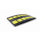 Coussin de ralentissement Safety VISO - noir et jaune - 900 x 500 x 50 mm - 25/30 km - SAFETY50JU