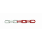 Chaîne de signalisation viso - plastique rouge et blanc - ø6 mm - longueur 25m - cbr601sbs