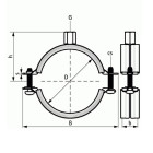 Colliers 2S avec isogaine WALRAVEN M8/10 Ø128-137 mm - Caoutchouc EPDM - 33435137