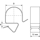 Attache de bord de tôle WALRAVEN BRITCLIPS GAM8 - Ø 6 - 9 mm - Poutrelles 8-12 mm - 52091209
