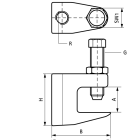 Pinces pour poutrelles WALRAVEN BIS modèle C - TKN10-M10/20 mm - 6003010