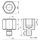 Raccords de réduction hexagonaux m/f walraven bis ez mâle/femelle - m10 x m8 - 6473308