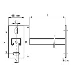 Console murale Micra Strut WALRAVEN 41x21x2 EZ x L.450 mm - MC6603826
