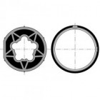 Roue + couronne rond 70 clipage dur (d60)