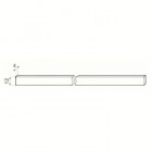 Meplat de serrure (1 metre)