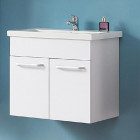 Meuble salle de bain 60x38x50cm meuble suspendu couleur:blanc