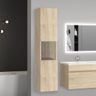 30x30x131.5(l*w*h)cm meuble salle de bain nuturel meuble colonne salle de bain à suspendre