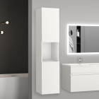 30x30x131.5(l*w*h)cm meuble salle de bain blanc meuble colonne salle de bain à suspendre