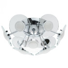 Plafonnier chromé techno   18 cm