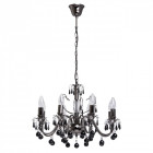 Suspension noire classic 8 ampoules 107 cm