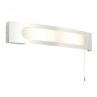 Applique convesso, acier inoxydable et verre