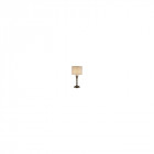 Lampe drum, laiton antique, avec abat-jour