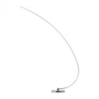 Lampadaire chromé techno 1 ampoule 150 cm