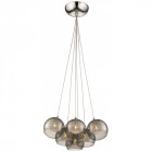 Suspension gris fumé shropshire 6 lumières Suspension gris fumé shropshire 6 lumières