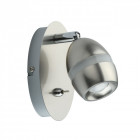 Spot argenté techno 1 ampoule 14.5 cm