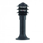 Borne 45 cm bollards, en fonte d'aluminium et verre