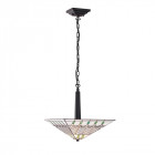 Suspension 40 cm mission, verre et métal