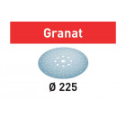 Abrasifs granat festool pour ponceuse planex - grain 120 d.225 - boîte de 25 - 205657
