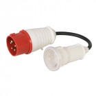 Adaptateur fiche CEE 16 A 400 V - prise Schuko 16 A - 400 V - 5 broches