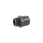 Adaptateur male / femelle ou male / male en pvc mixte à visser et à coller - ø a: 50mm | ø b: 63mm | ø c : 1''1/4