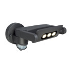 Applique ledspot avec détecteur, aluminium, 9w