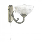 Applique windsor ii, en laiton antique et verre