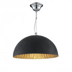 Suspension pendant, noir et or
