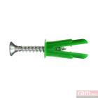 Boite de 150 chevilles AGGRIP multi-matériaux 2-5 avec vis 4x30 - 91824