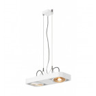 Aixlight r2 duo led qpar111, 111mm, suspension, arrondie, blanc