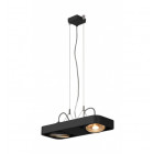Aixlight r2 duo led qpar111, 111mm, suspension, arrondie, noir