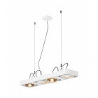 Aixlight r2 long led qpar111, 111mm, suspension, arrondie, blanc