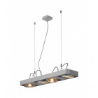 Aixlight r2 long led qpar111, 111mm, suspension, arrondie, gris argent