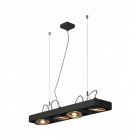 Aixlight r2 long led qpar111, 111mm, suspension, arrondie, noir