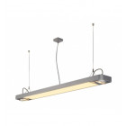 Aixlight r2 office led, susp, gris arg, led + 2xes111, max. 75w, 153cm