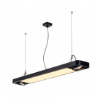 Aixlight r2 office led, susp, noir, led + 2xes111, max. 75w, 122,5cm